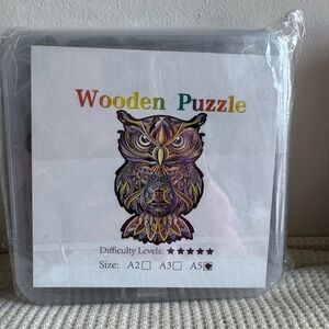 Colorful Wooden Owl Puzzle